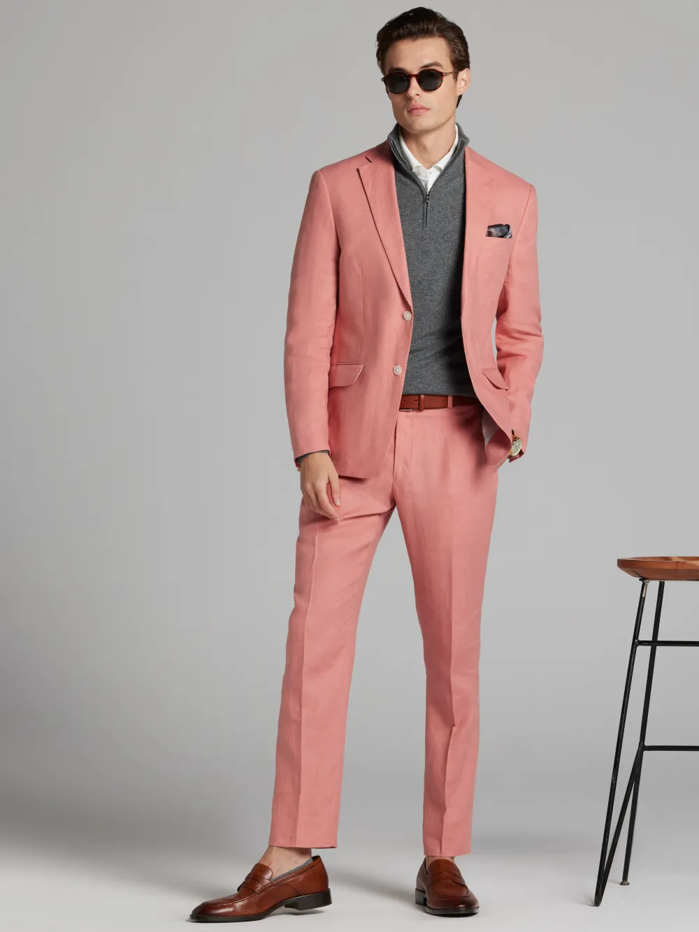 Tommy Hilfiger Modern Fit Linen Suit Jacket