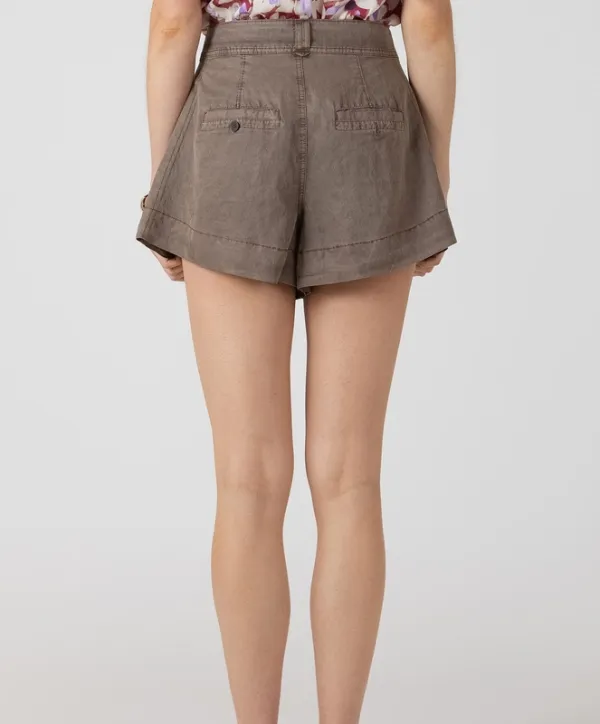 Pleated Tailored Trouser Shorts