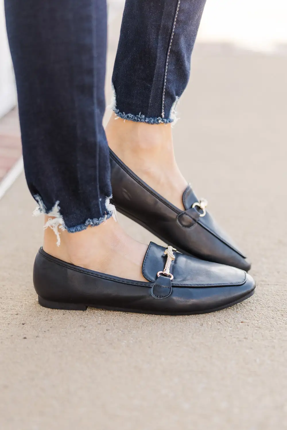 Stand Out Black Flat Loafers