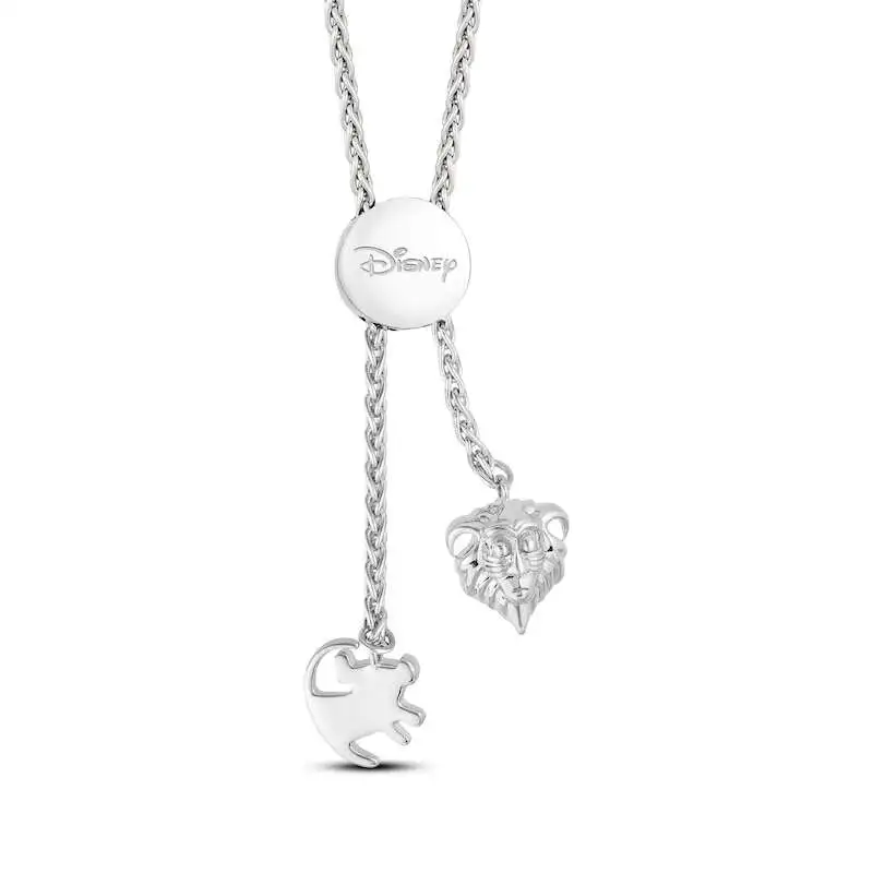 Disney Treasures The Lion King Diamond Elephant Bolo Bracelet 1/20 ct tw Sterling Silver 9.5