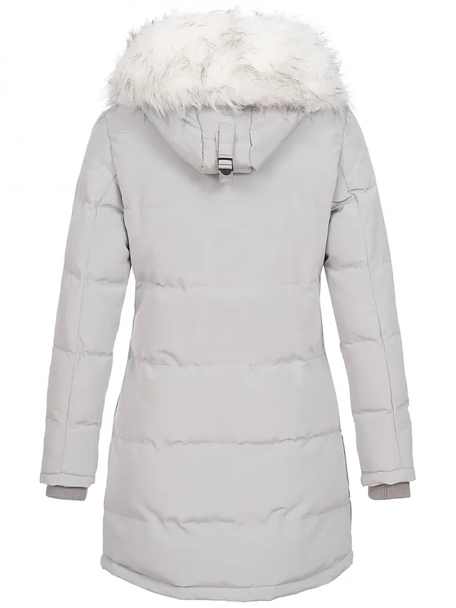 Women's Puffer Winter Coat Hoodie Jacket Outdoor Daily WorkWear