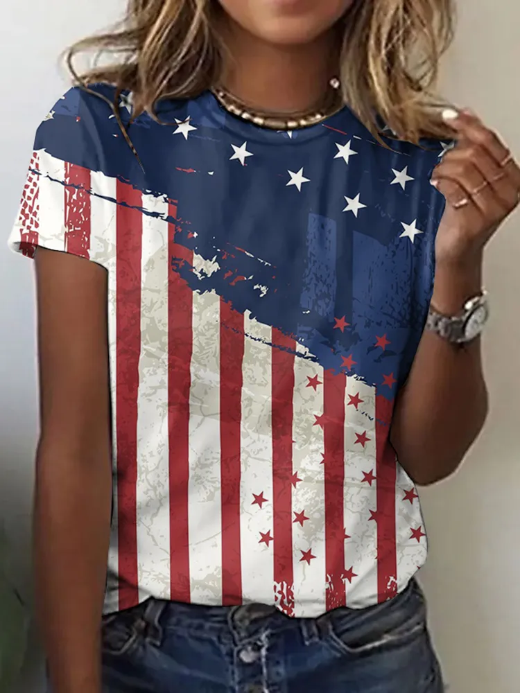 Women's Independence Day Print T-shirt