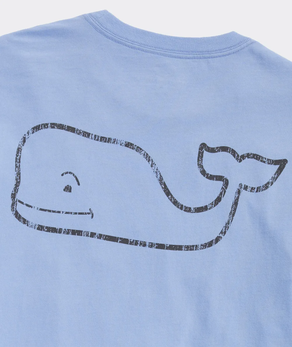 Vintage Whale Long-Sleeve Pocket Tee