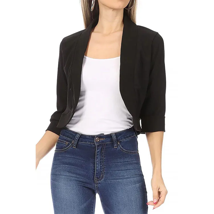 New women's tops Solid color jackets Small suits