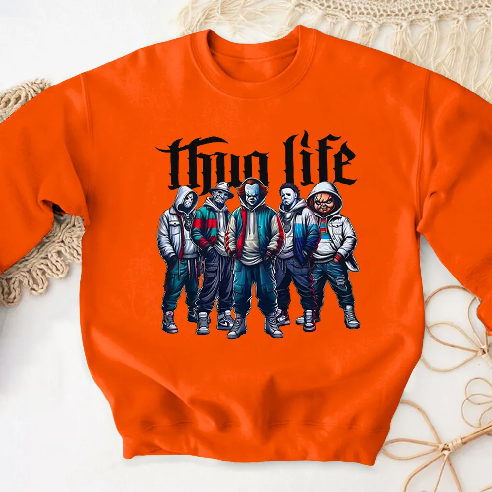 Thug Life Horror Colorful Sweater Long Sleeve Hoodie Of You