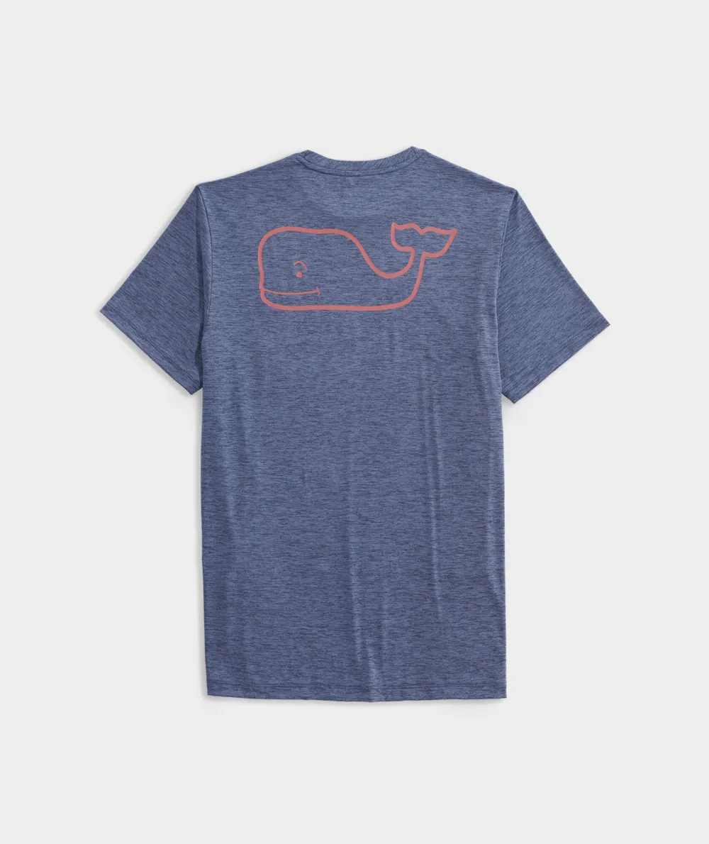 Whale Logo Short-Sleeve Harbor Performance Tee