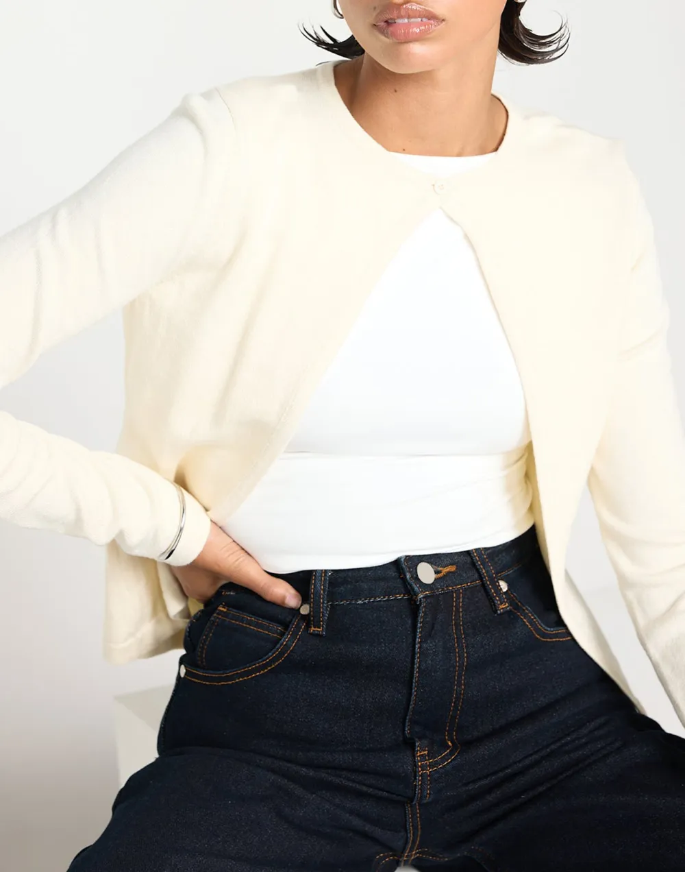 Short And Simple Women's Cardigan Top