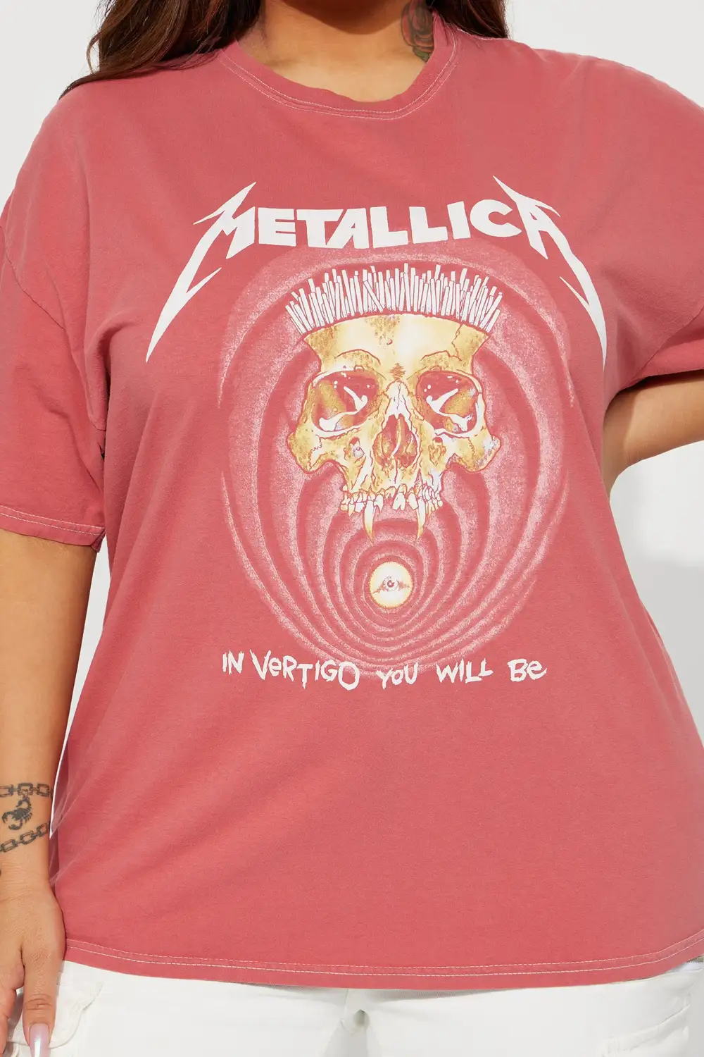 In Vertigo Metallica Tshirt - Rose