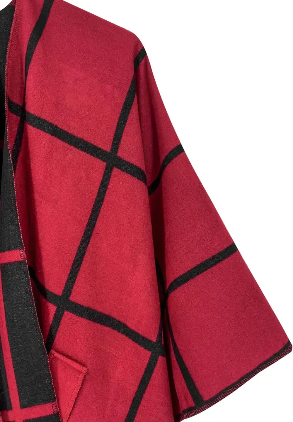 Women's Shawl Wrap Poncho Ruana Cape Open Front Cardigan Shawls for Fall Winter