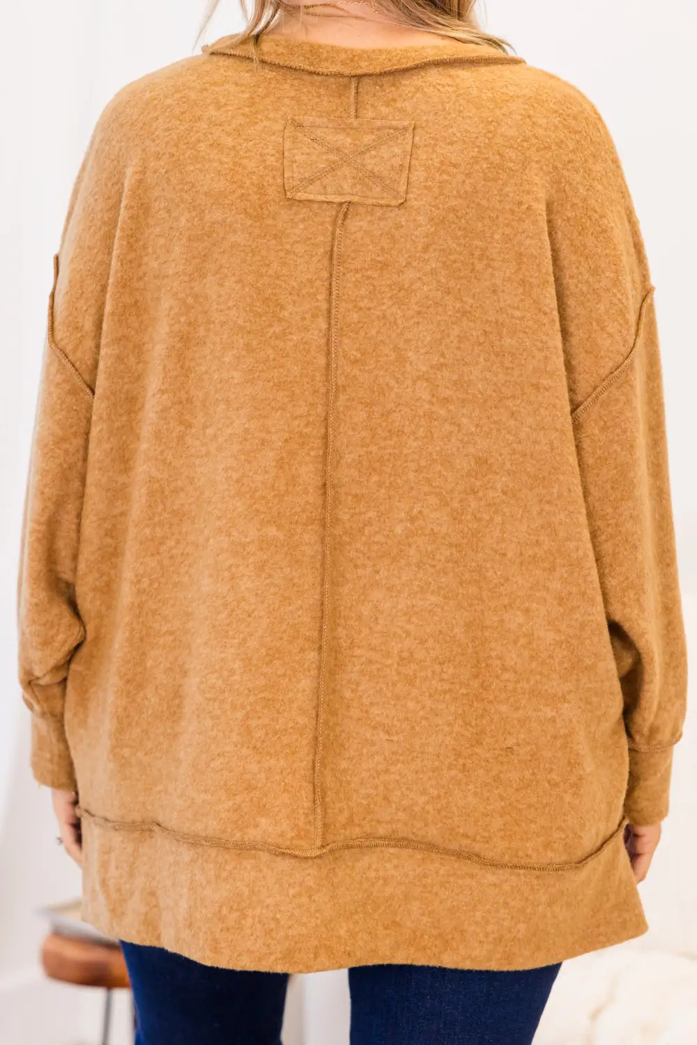 Say Hello Sweater, Deep Camel