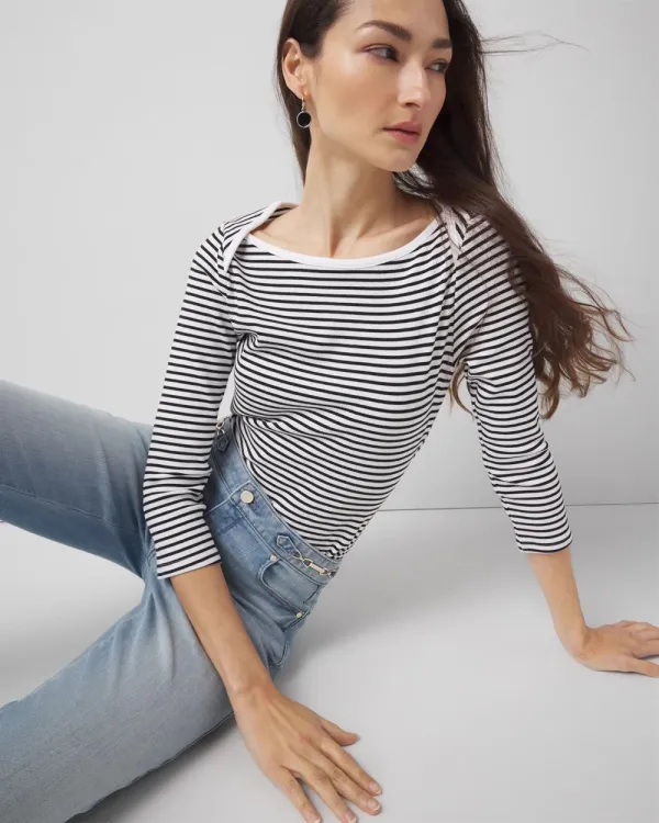 Ribbed Boatneck Top