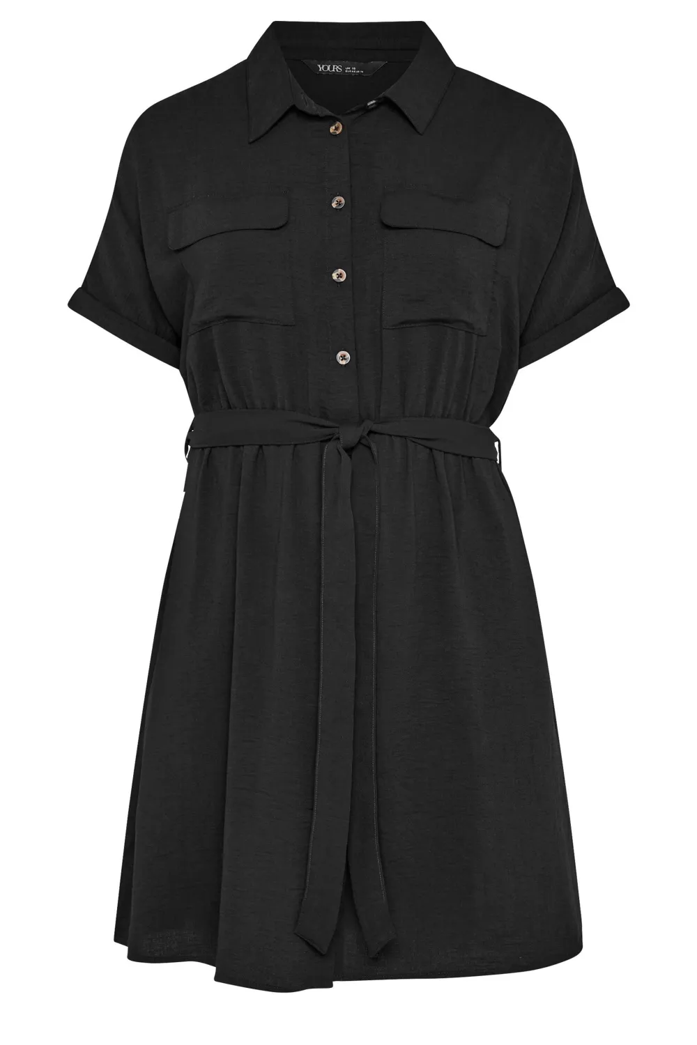 YOURS Curve Black Utility Dress