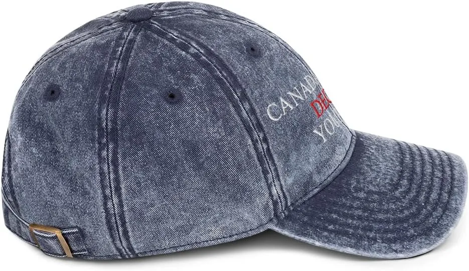 Canada Politely Declines Your Offer Hat, Embroidered Canada is Not for Sale Cap, Vintage Distressed Cotton Twill Dad Hat