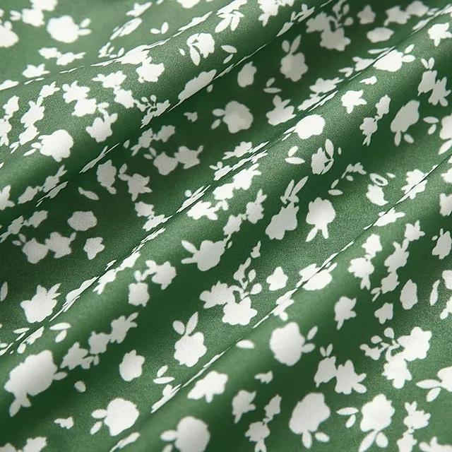 Women's Casual Dress Wrap Dress Floral Dress Floral Button Print V Neck Midi Dress Fashion Classic Daily Holiday Short Sleeve Regular Fit Black Dark Red Yellow Summer Spring S M L XL XXL