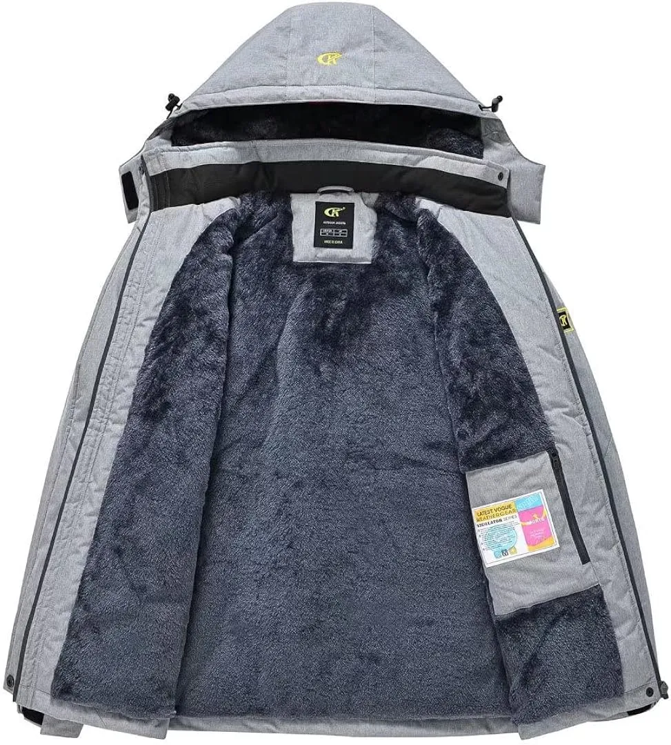 Women's Skiing Snowboarding Jackets Fleece Hood Mountain Snow Coat