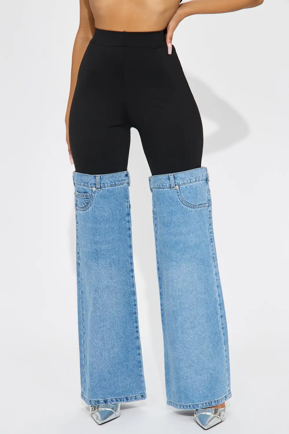 Feeling Some Type Of Way Stretch Flare Jeans - Light Wash