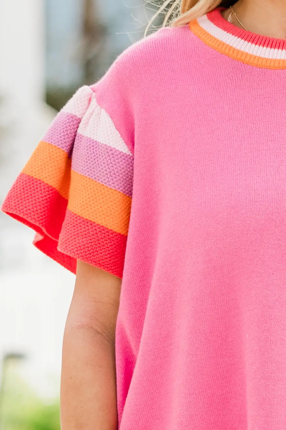 Rose Of Yesterday Sweater, Pink