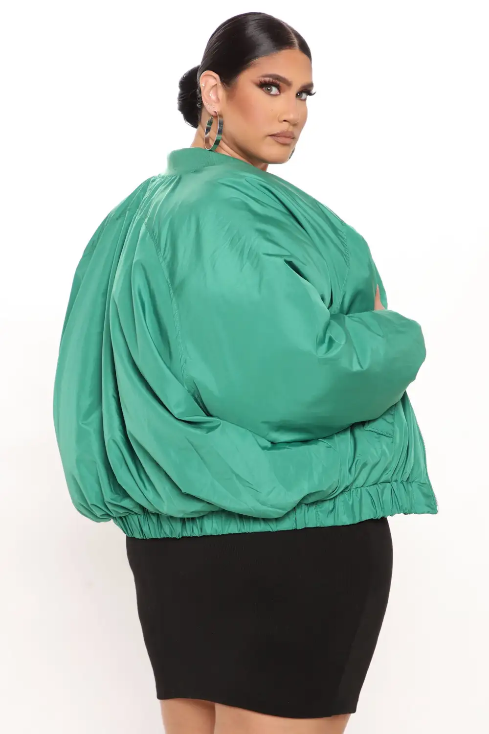 Obsessed With Me Bomber Jacket - Kelly Green