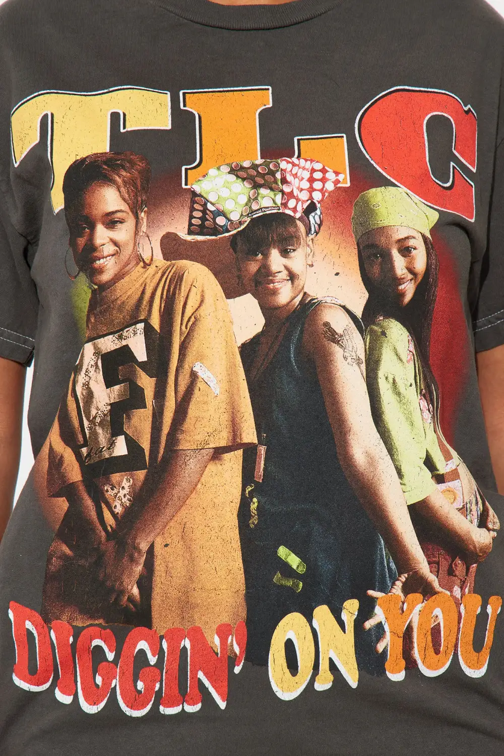 TLC Diggin' On You Graphic Tee - Black Wash
