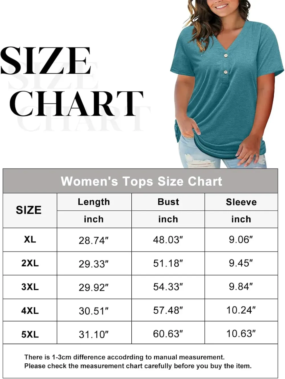 HDLTE Womens Plus Size Tops Floral Bell Sleeves Blouses Summer Crewneck Tunic Loose Casual T Shirts