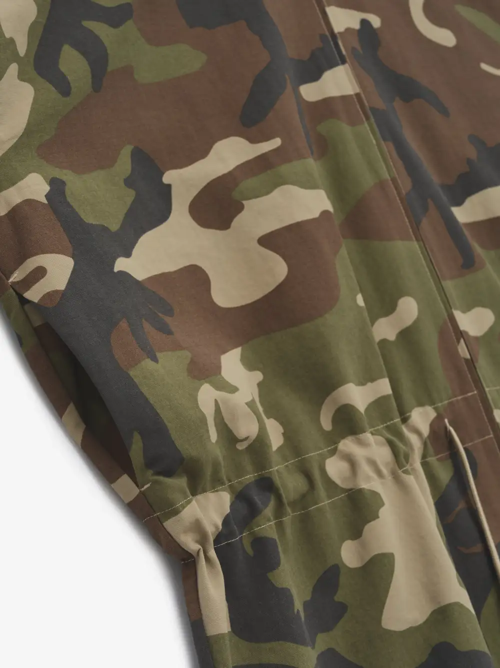 Military Nylon Mockneck Anorak