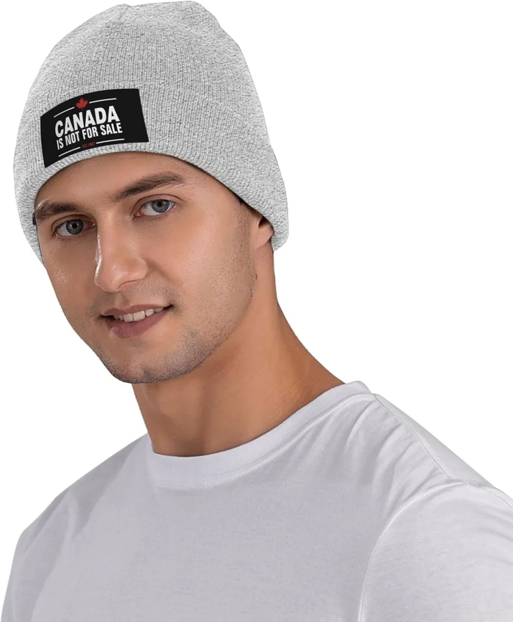 Canada is Not for Sale Unisex Beanie Knit Hat Winter Warm Skull Cap