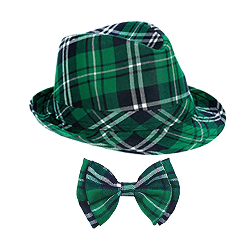 St. Patrick's Day Irish Green Checkered Hat