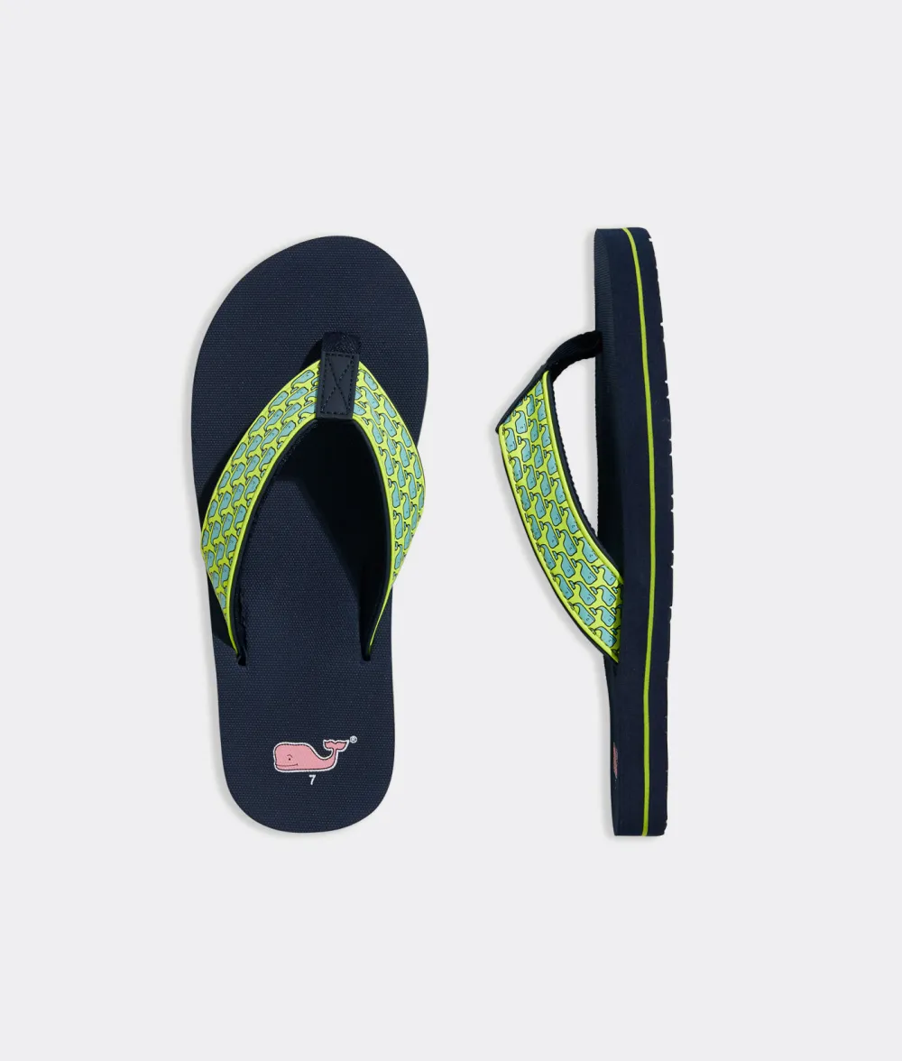 Vineyard Whale Classic Flip Flops