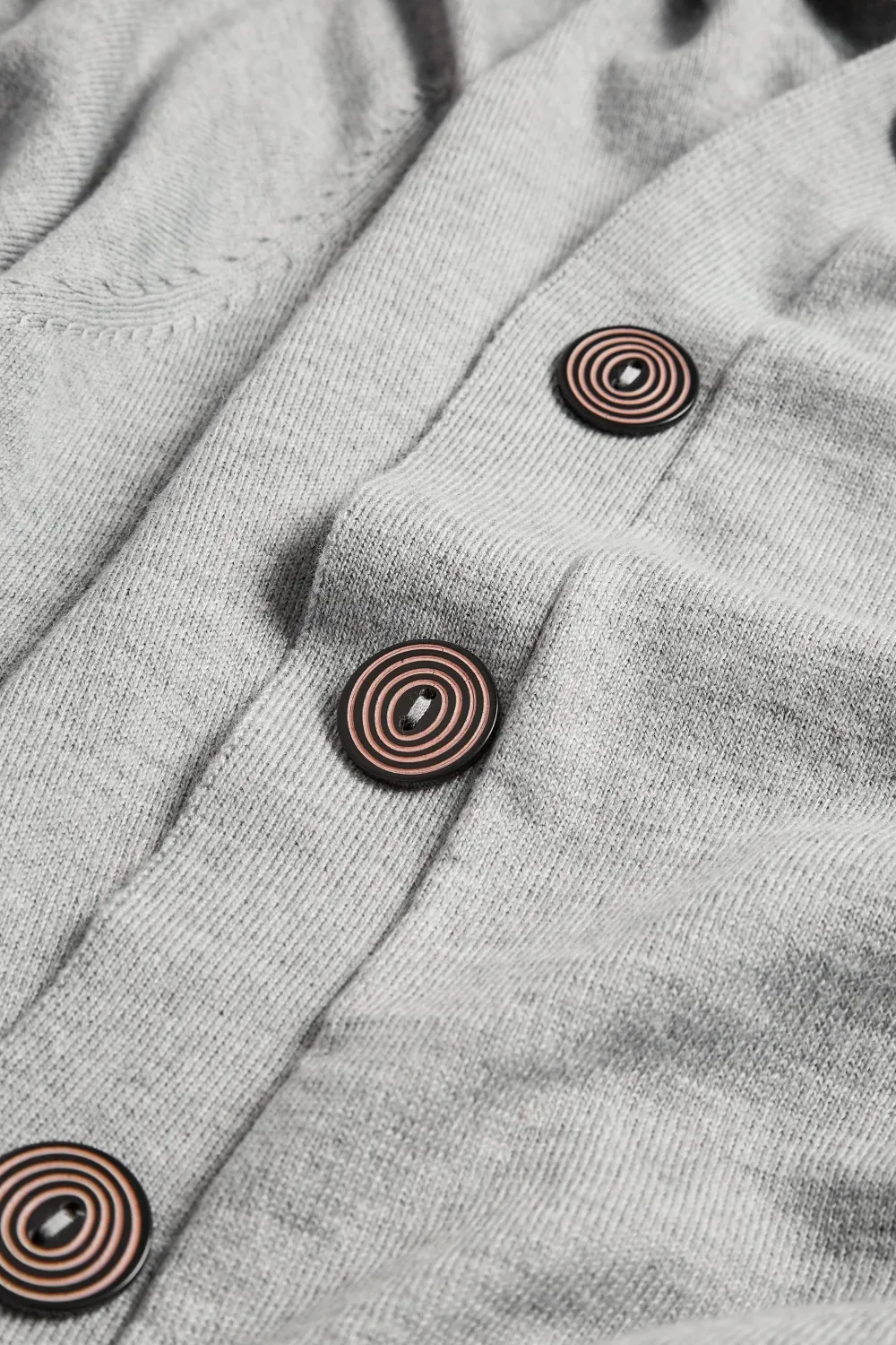 Evans Grey Button Through Longline Cardigan