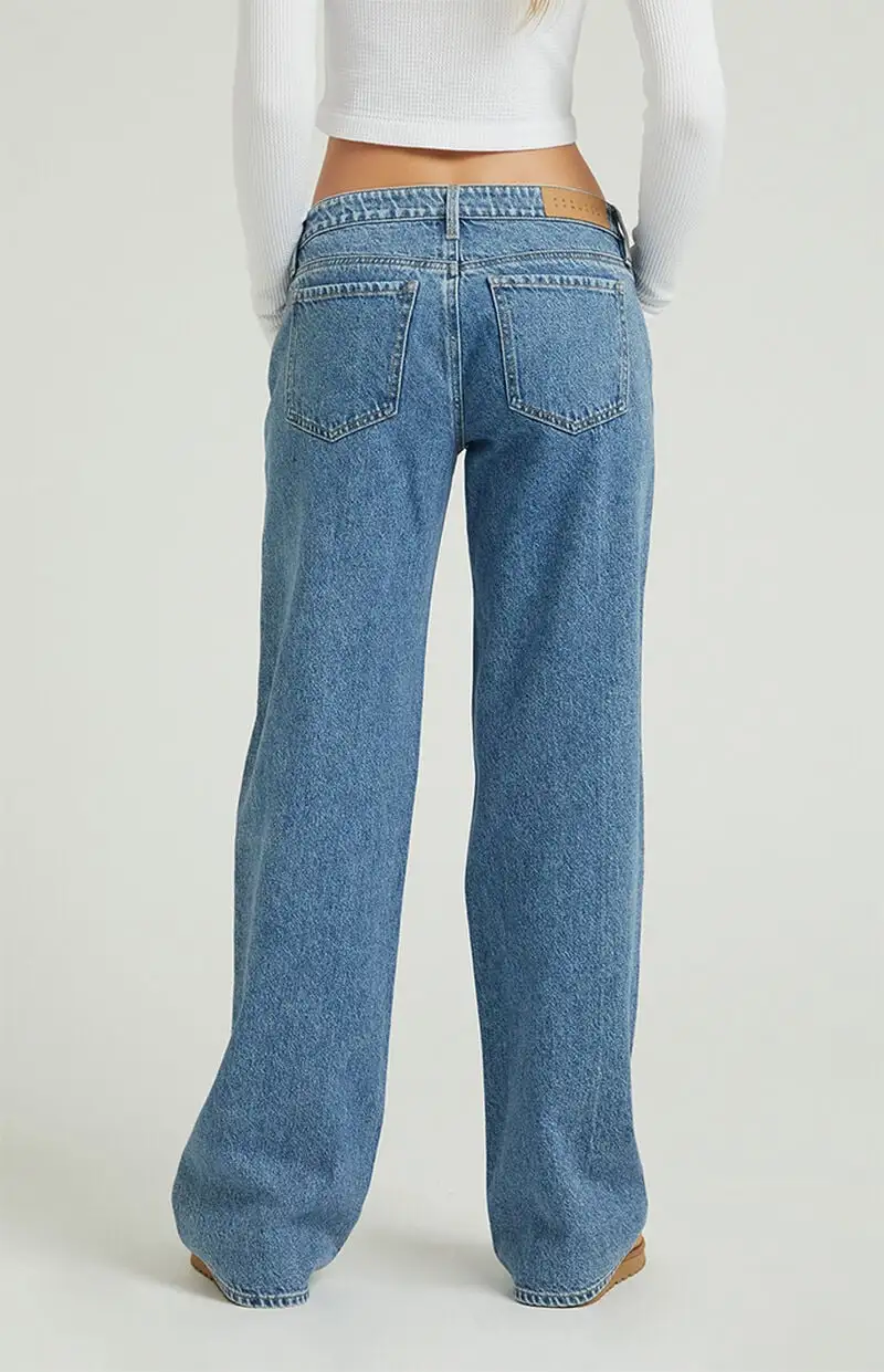 PacSun Dark Indigo Low Rise Girlfriend Jeans