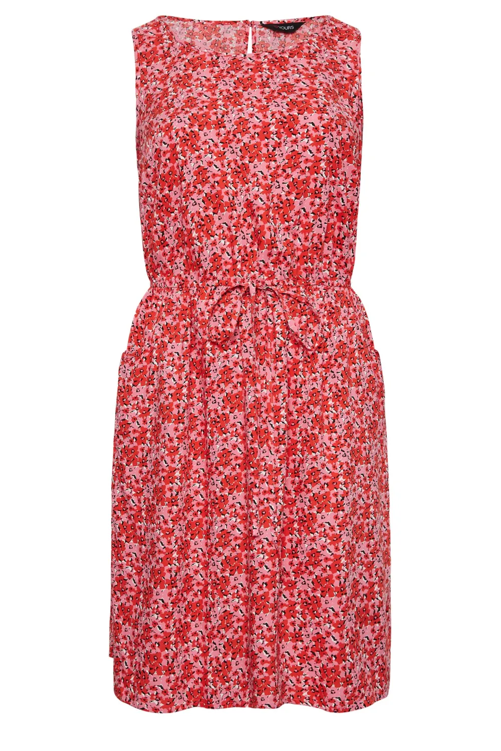 YOURS Curve Pink Floral Ditsy Print Mini Dress