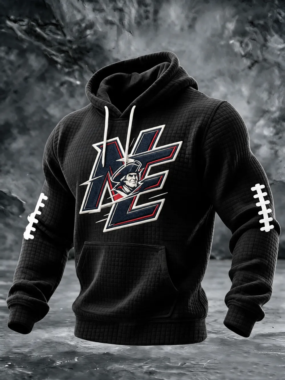 Men'S Football Fans Printed Hooded Sweatshirt