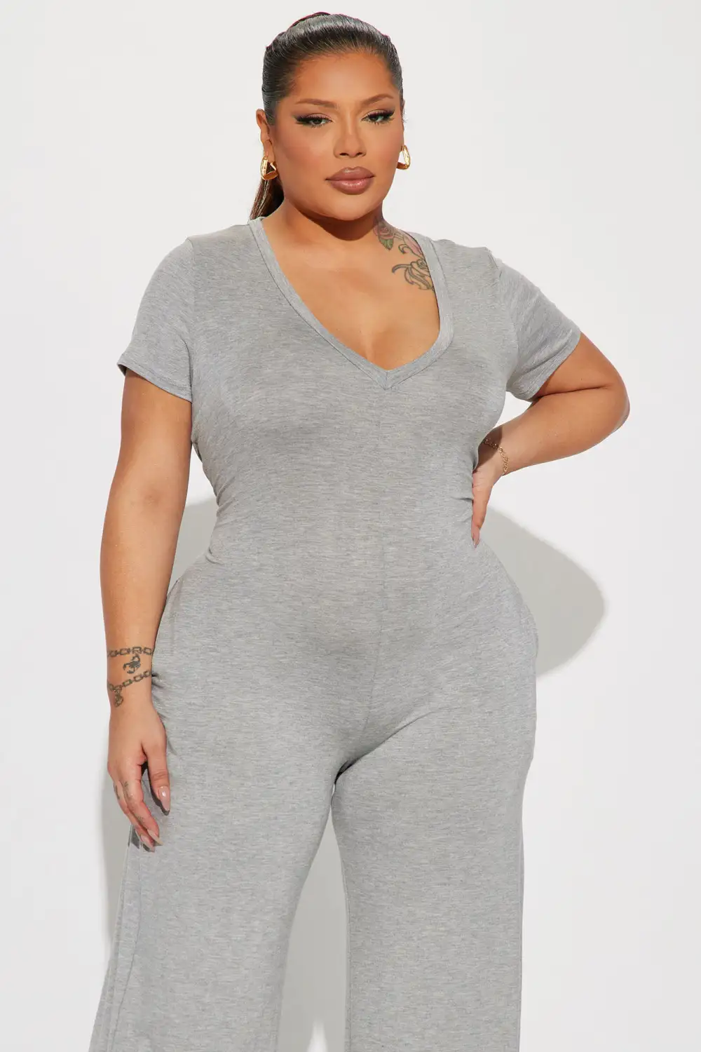 Perfect Weekend Jumpsuit - Heather Grey