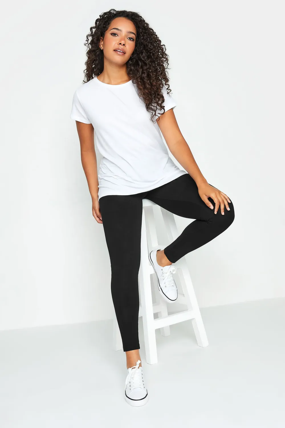 M&Co Black Stretch Cotton Leggings