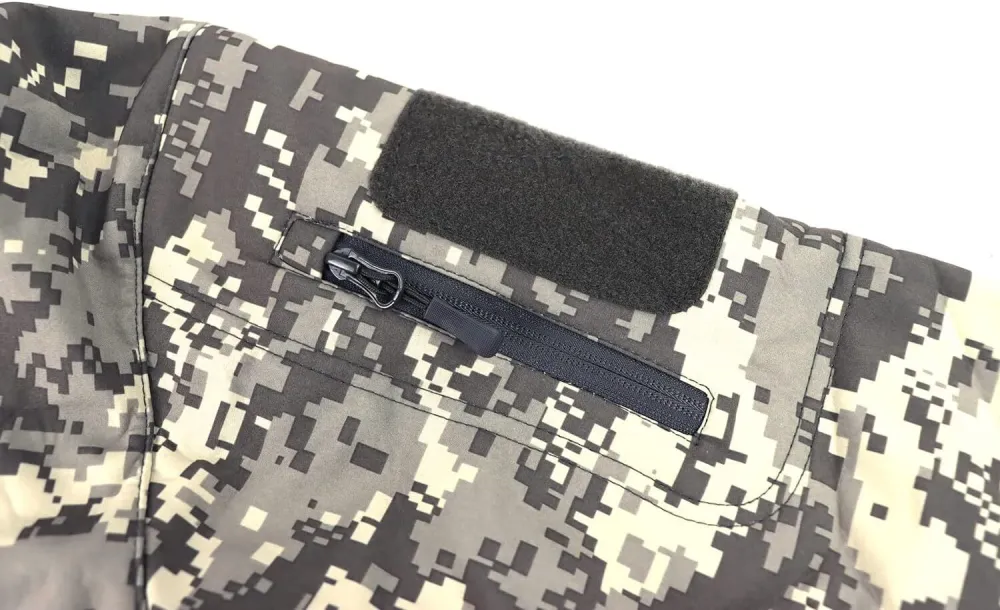 Men's Tactical Softshell Jacket Waterproof Fleece Hooded Hunting Coat