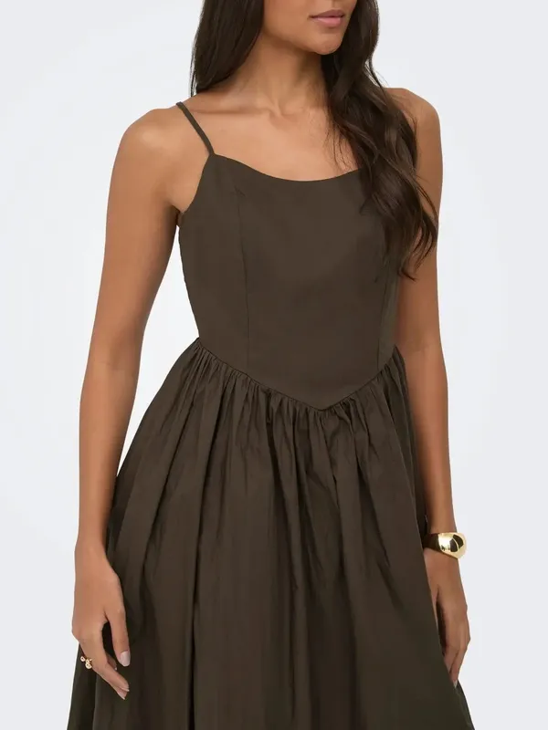 Drop Waist Sleeveless Maxi Dress