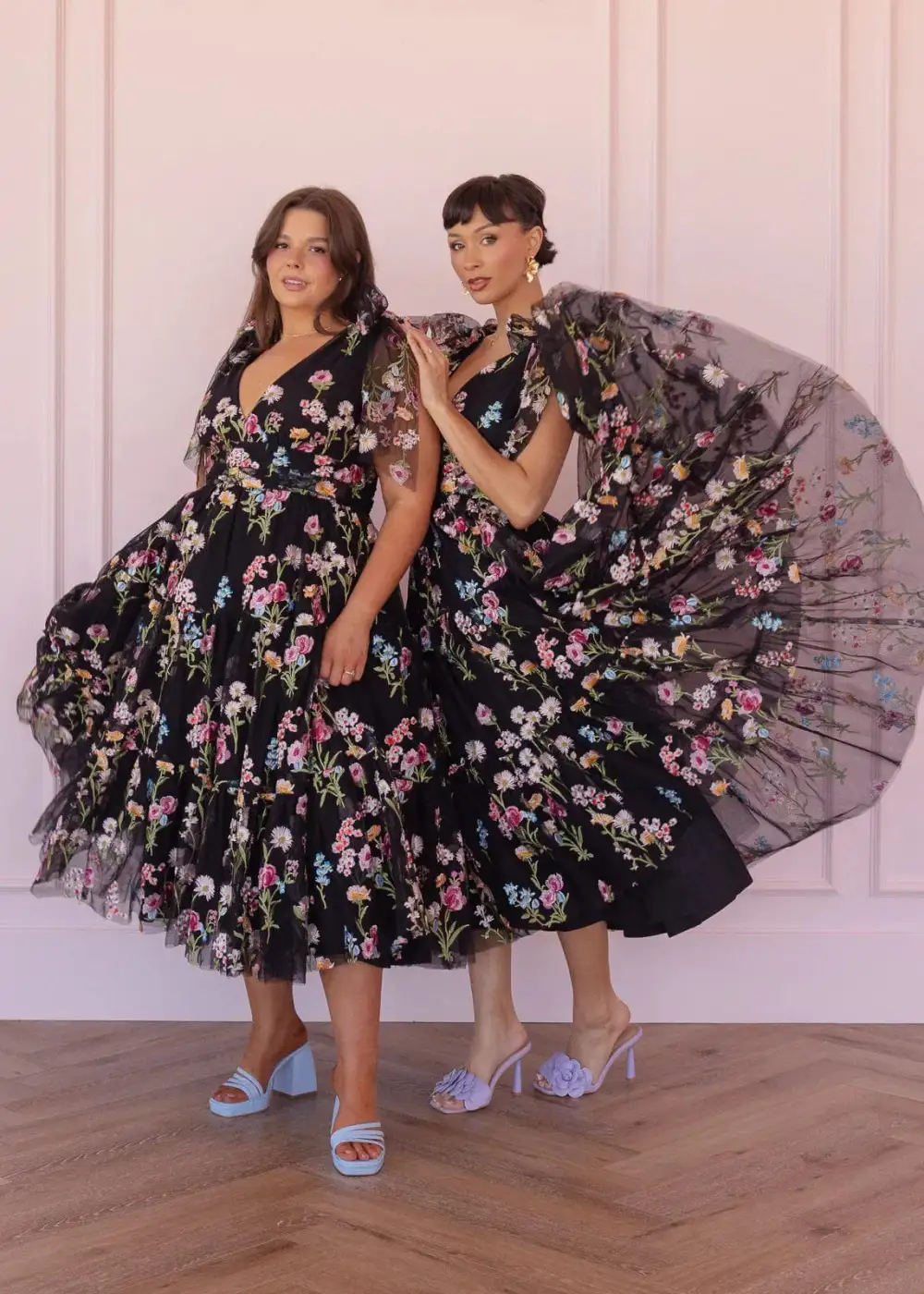 Margaret Midi Dress Black