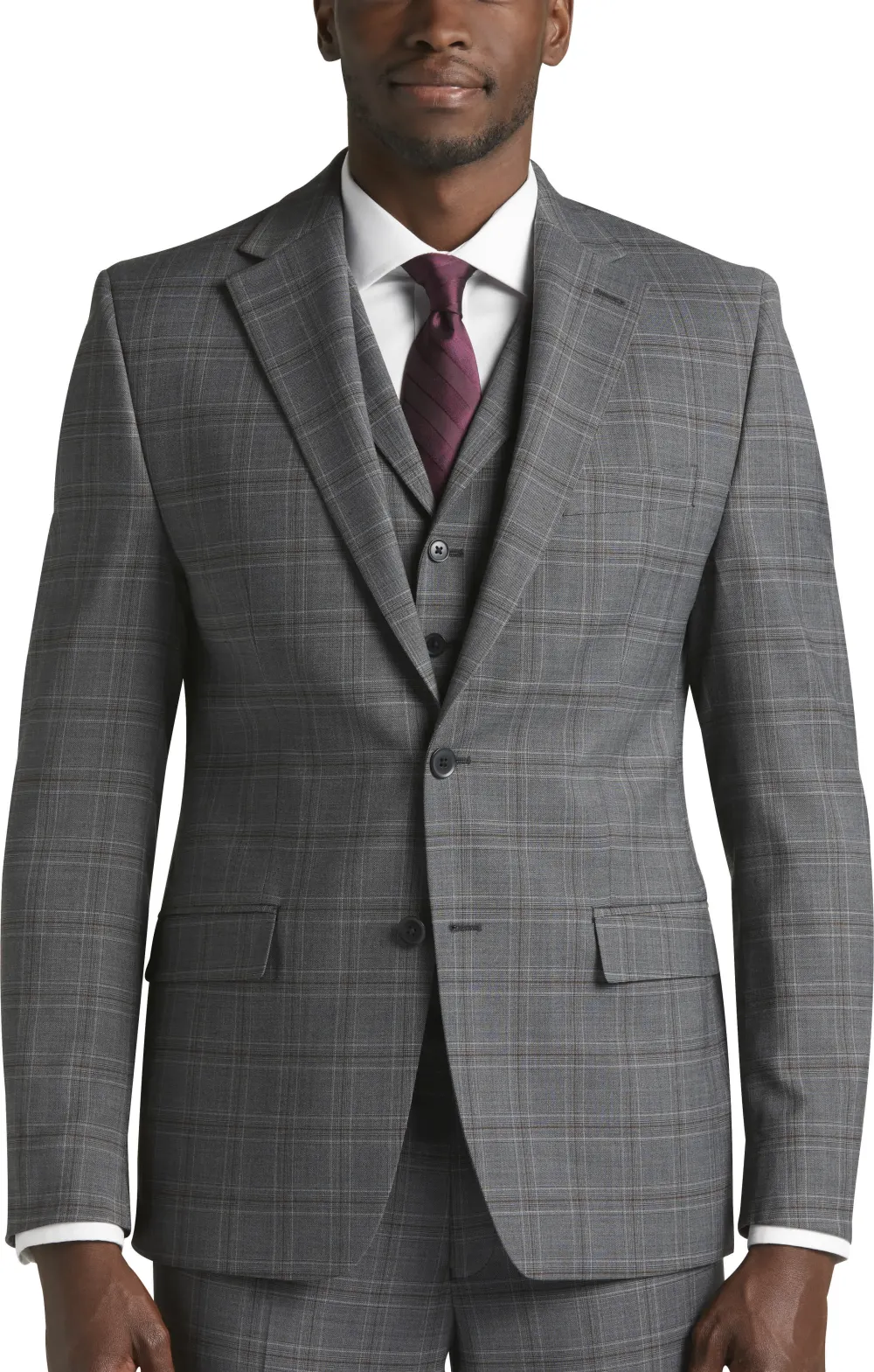 Michael Strahan Classic Fit Wool Blend Suit Jacket