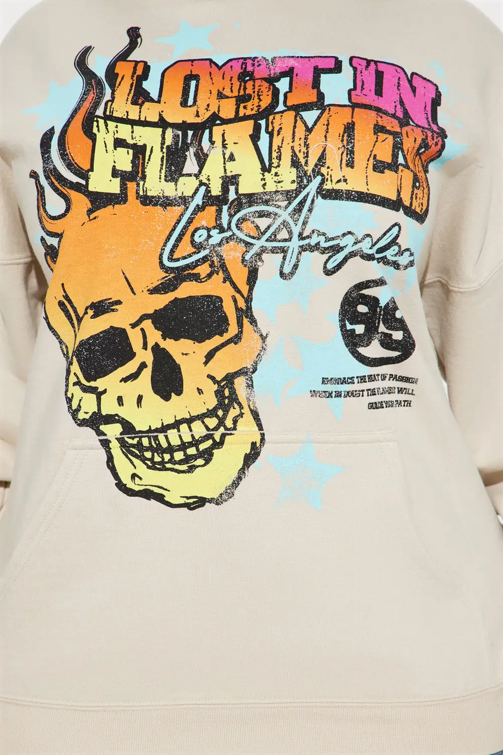 Lost In Flames Hoodie - Sand