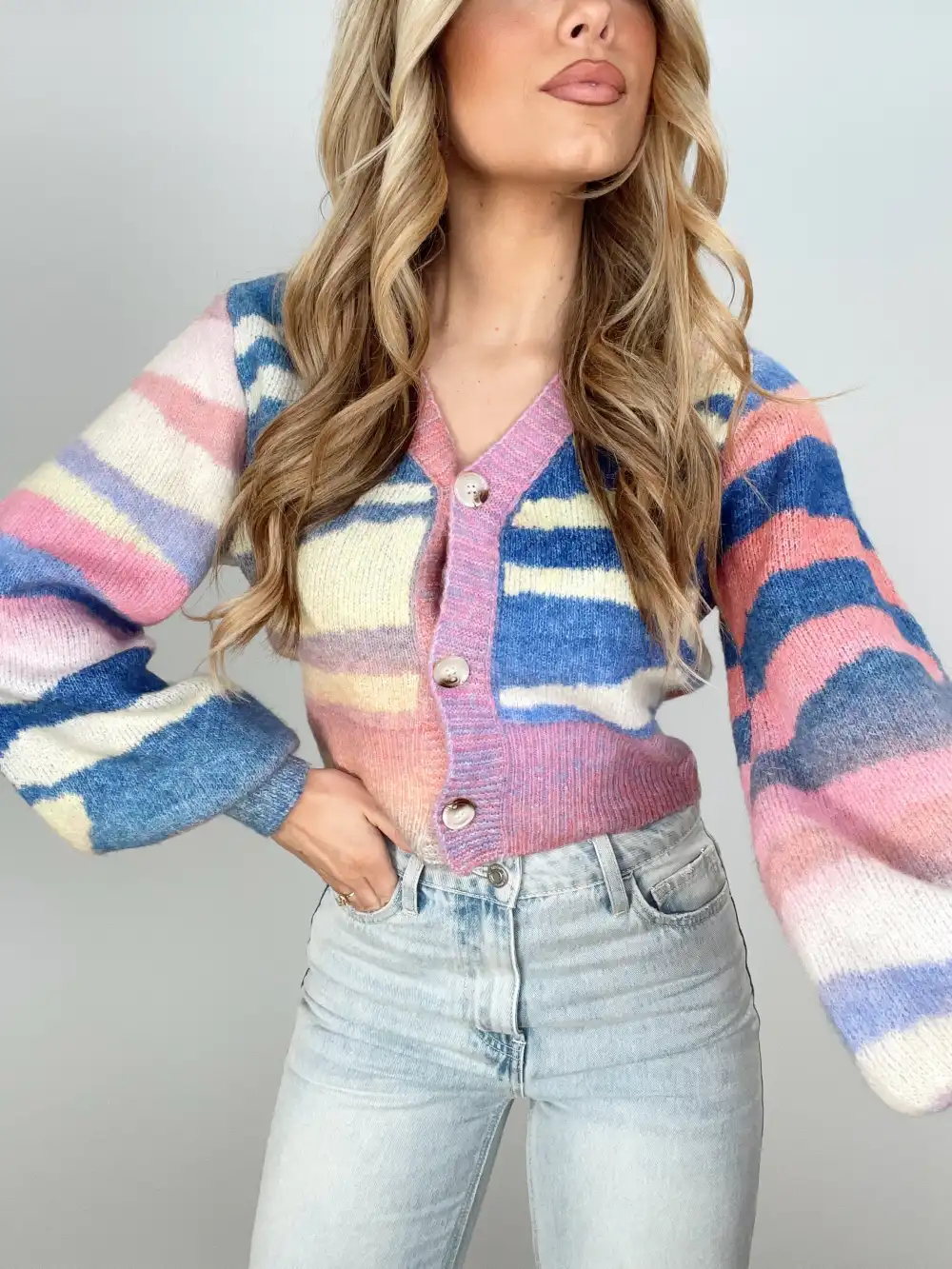 Ombre Zebra Cardigan