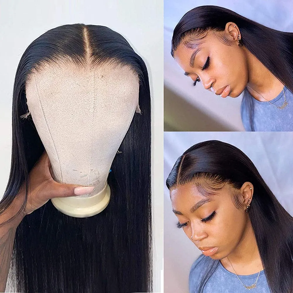 Undetectable HD Lace 13×4 Straight Lace Front Wigs Human Hair Pre Plucked Sterly Hair