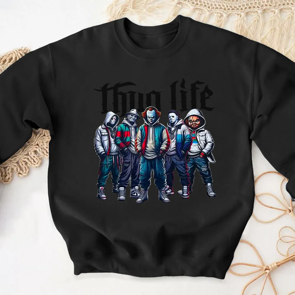 Thug Life Horror Colorful Sweater Long Sleeve Hoodie Of You