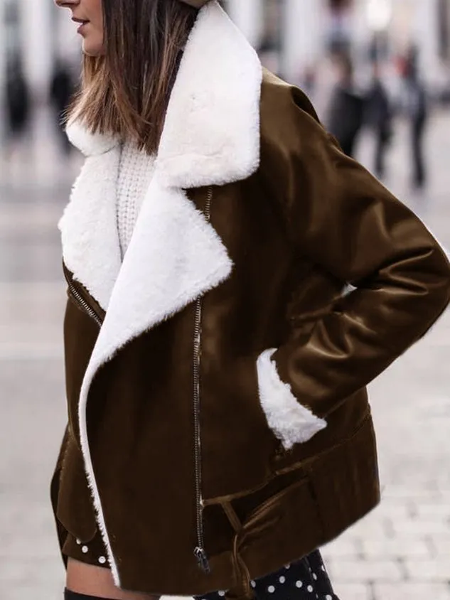 Casual plus velvet jacket