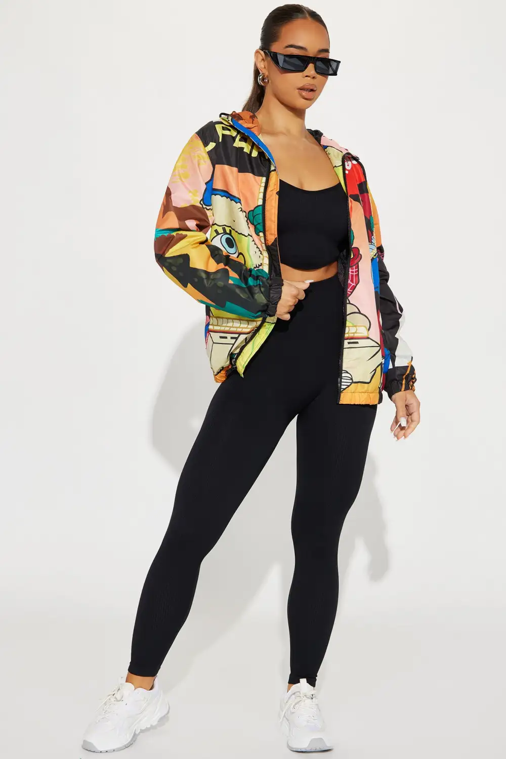 Spongebob Graphic Windbreaker - Multi Color