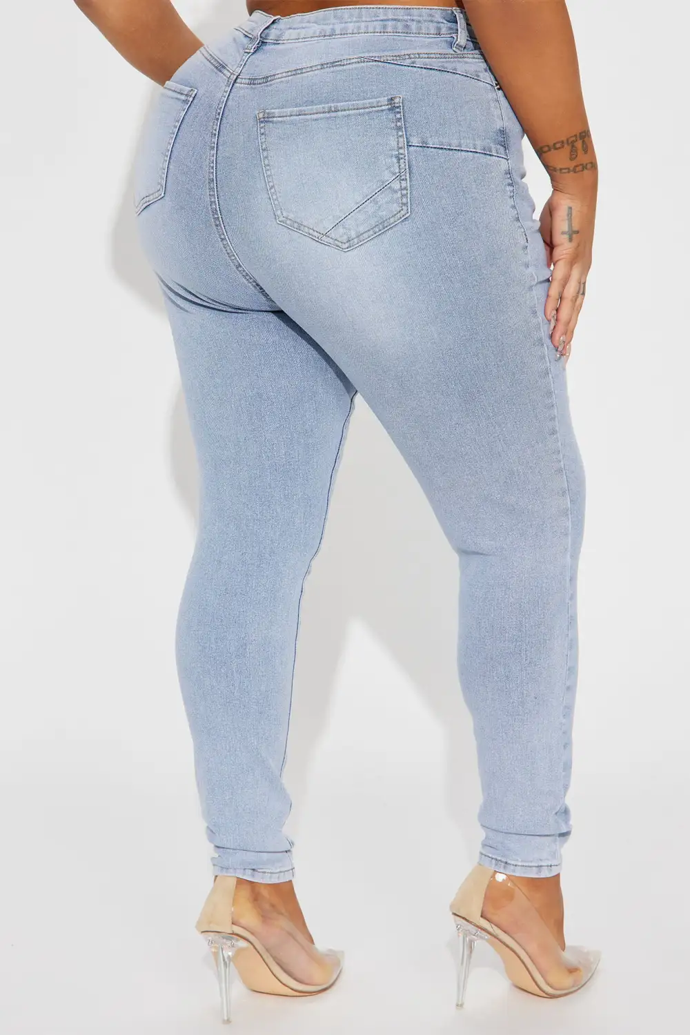 San Diego Sculpting High Rise Stretch Skinny Jeans - Light Wash