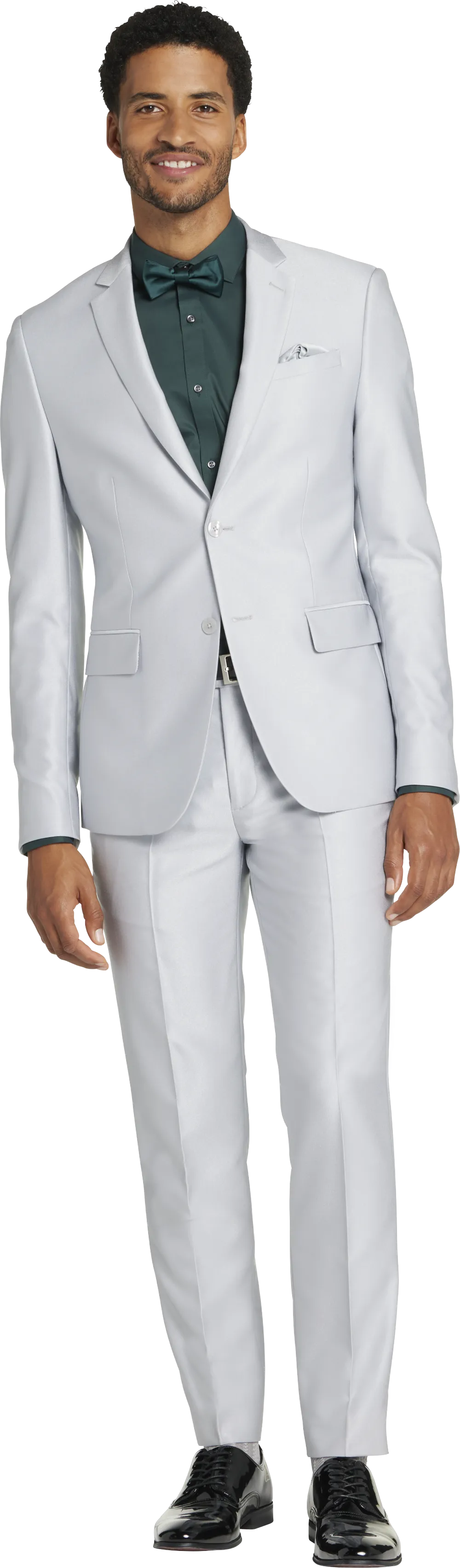 Egara Skinny Fit Shiny Suit Jacket