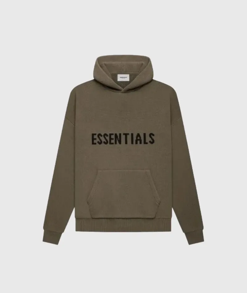 Knit Pullover Hoodie