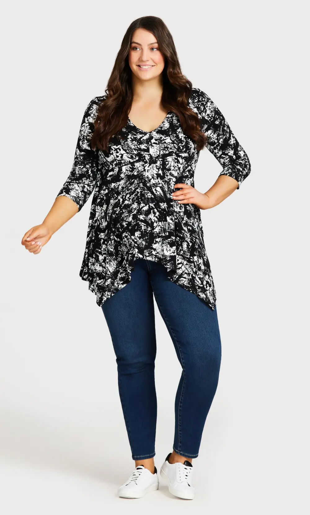 Evans Blue Mid Wash Tall Skinny Jeans