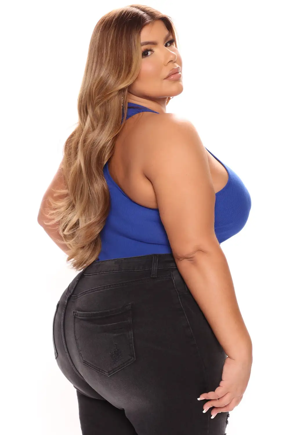 Essential Racer Back Tank Top - Royal