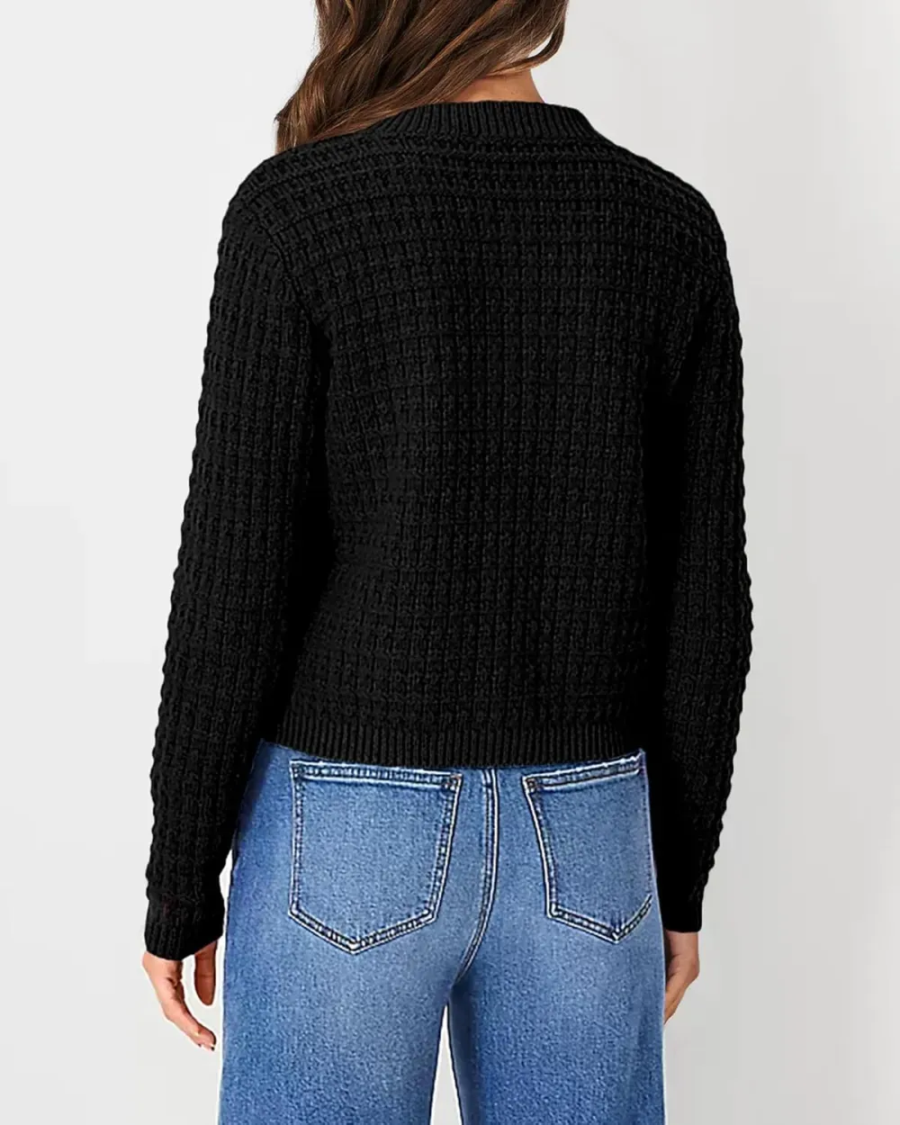 Women's Knit Cardigan Sweaters Casual Long Sleeve Open Front Button Down Trendy Jackets Outerwear